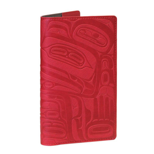 Native Northwest Travel Wallet - Wealth of the Sea, Red