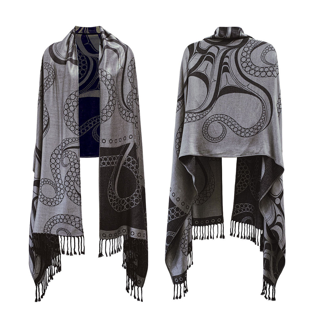 Native Northwest Octopus(Nuu) Shawl