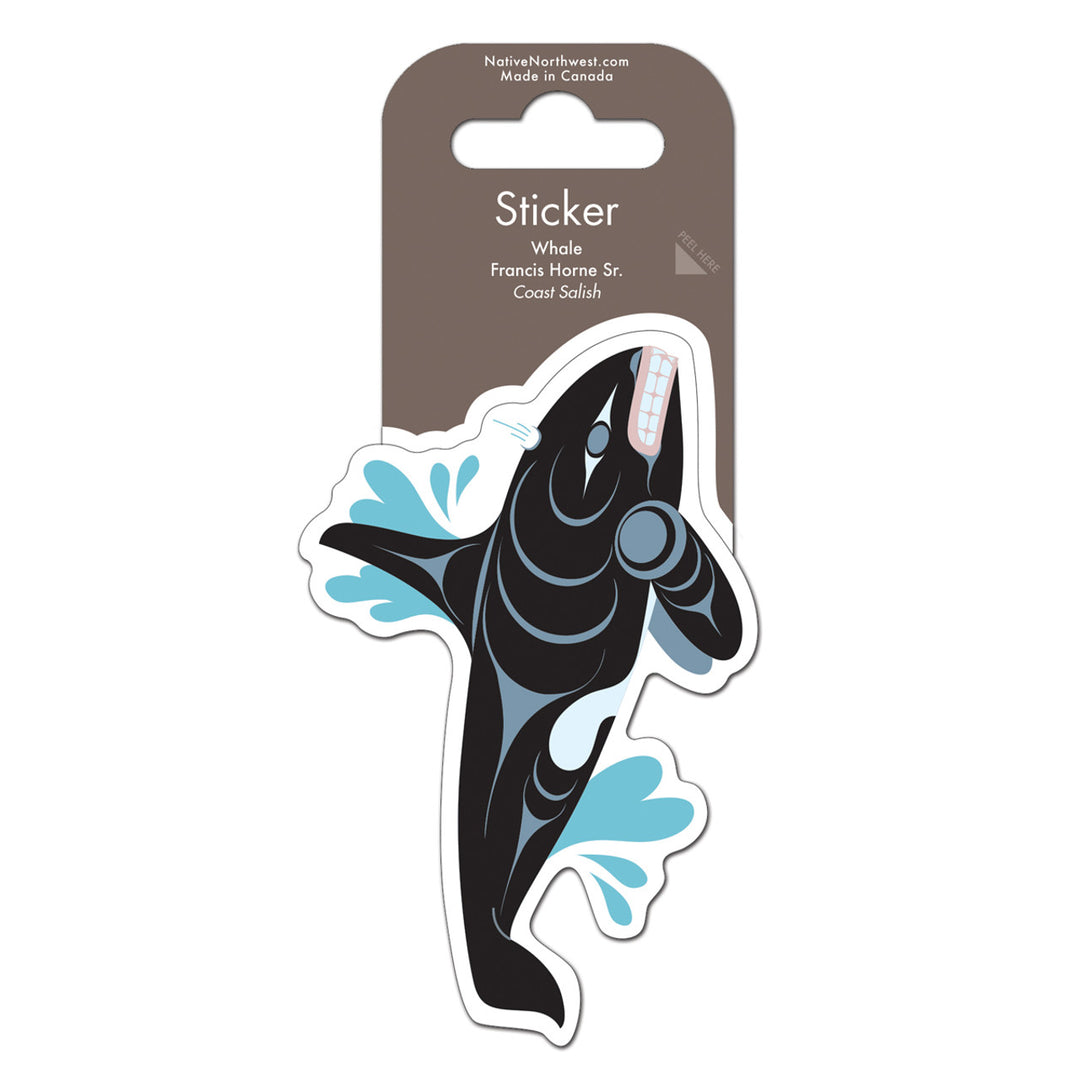 Native Northwest Whale Sticker