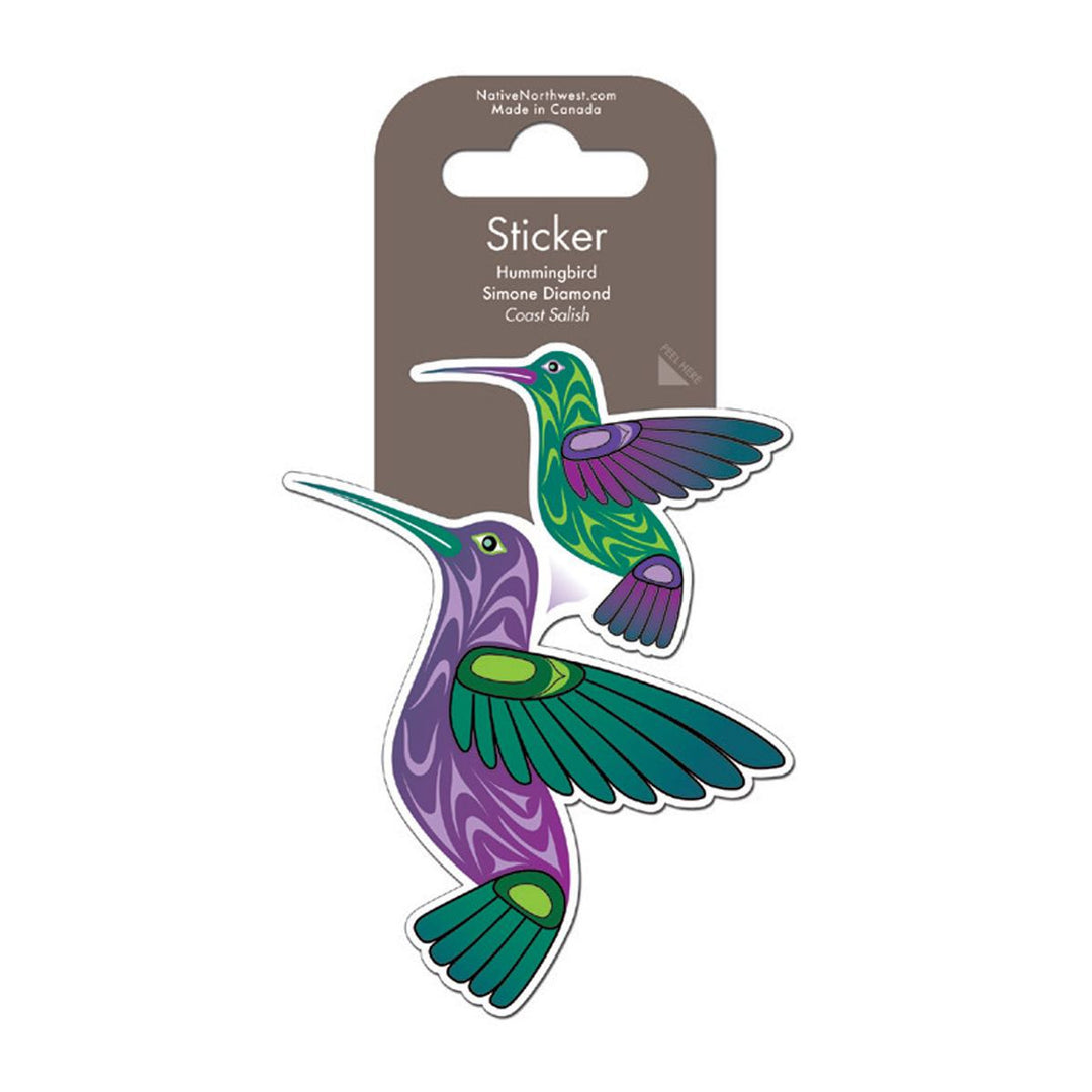 Native Northwest Hummingbird Sticker
