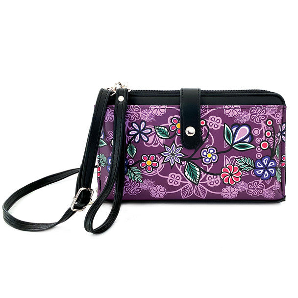 Native Northwest Ojibwe Florals Smartphone Crossbody bag