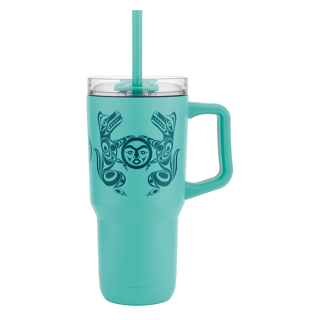 Native Northwest Wolves and Full Moon 32oz Insulated Tumbler