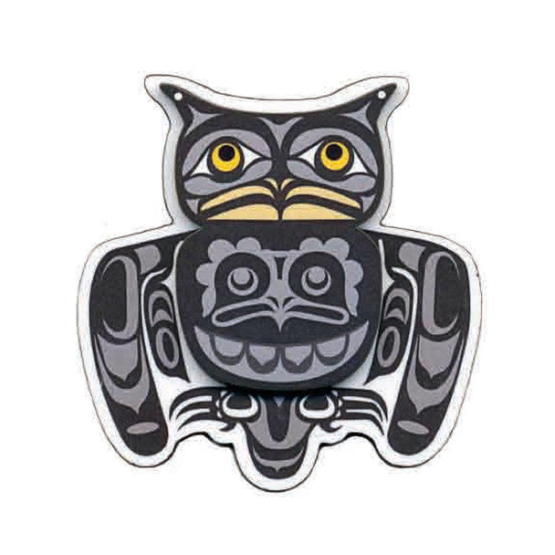 Native Northwest 3D Owl Magnet