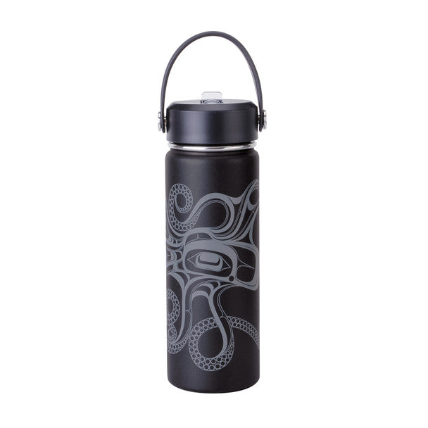 Native Northwest Octopus (Nuu) 21 oz Wide Mouth Insulated Bottle.