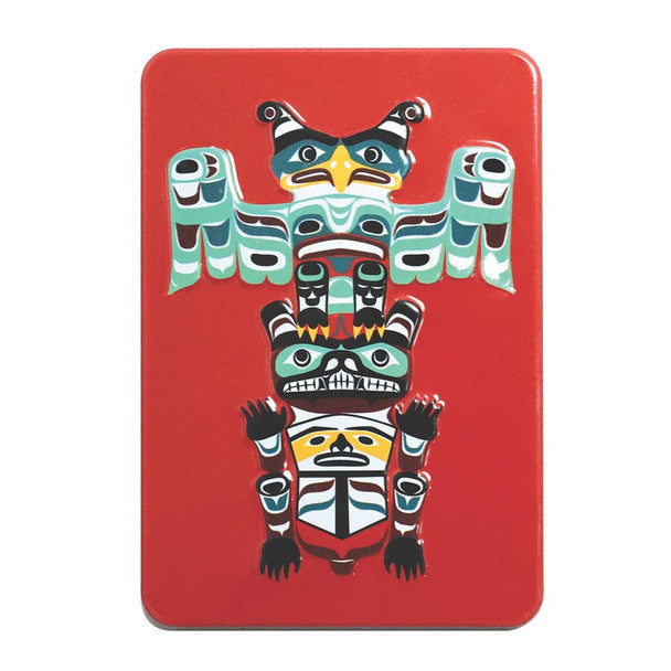 Native Northwest Totem Embossed Metal Magnetl