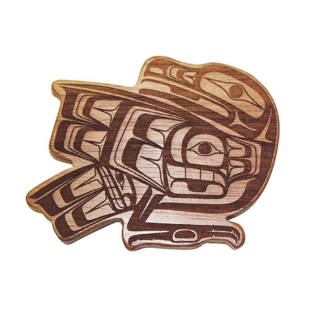 Native Northwest Raven Spirit Wood Magnet