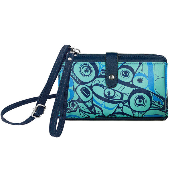 Native Northwest Orca Song Smartphone Crossbody bag