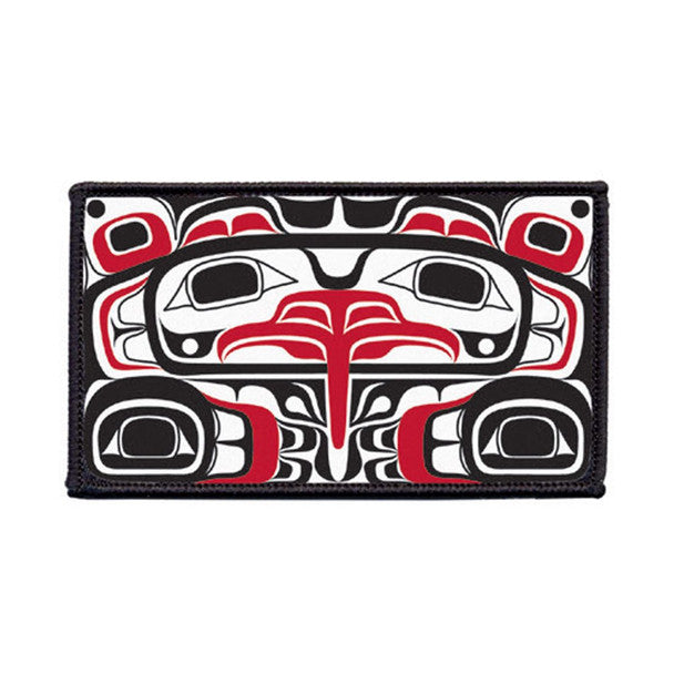 Native Northwest Eagle Box Small Embroidered Patch