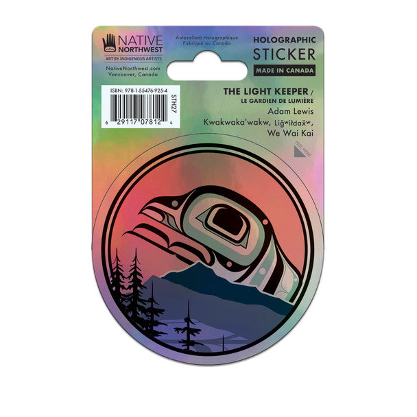 Native Northwest The Light Keeper Holographic Sticker
