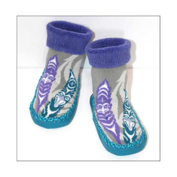 Native Northwest Feathers Baby Booties