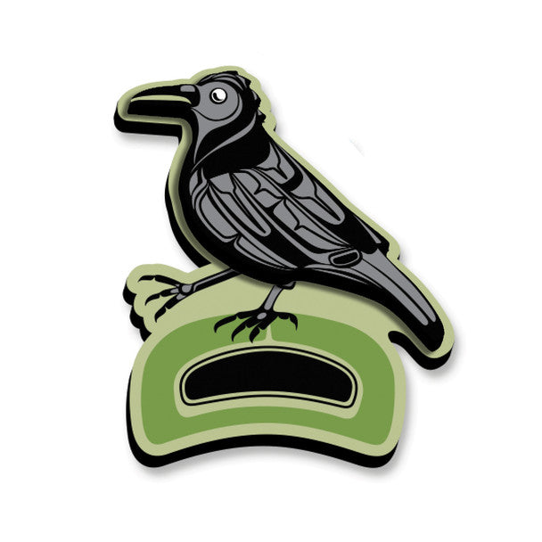 Native Northwest 3D Crow Magnet
