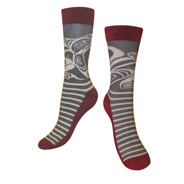 Native Northwest Art Socks - Wolf