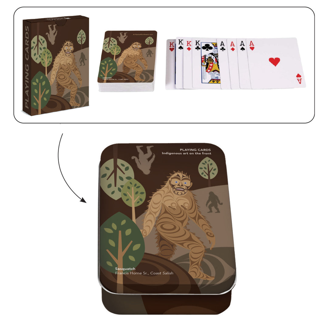 Native Northwest Sasquatch Playing Cards
