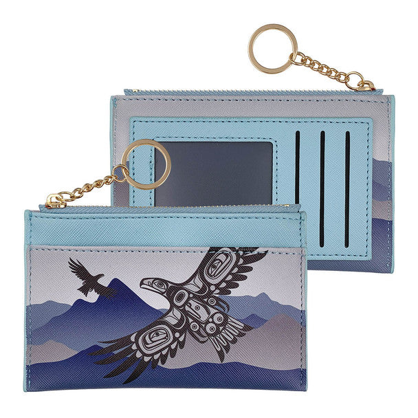 Native Northwest Soaring Eagle Zippered Card Wallet