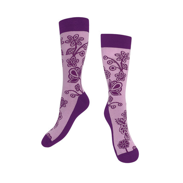 Native Northwest Art Socks - Ojibwe Florals