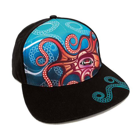 Native Northwest Snap Back Hat - Octopus (Nuu)