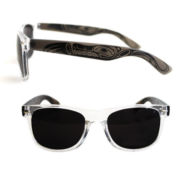Native Northwest Wolf Clear Frame Sunglasses