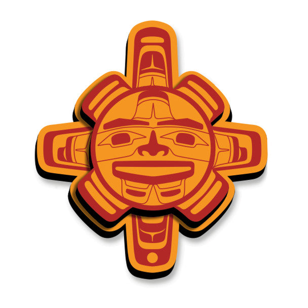 Native Northwest 3D Chilkat Sun Magnet