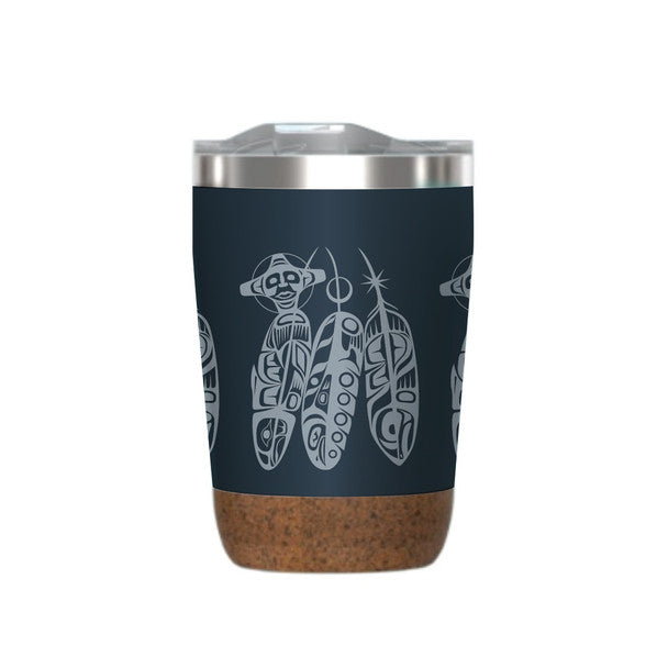 Native Northwest Salmon Life Cycle Cork Base Travel Mug (12oz)
