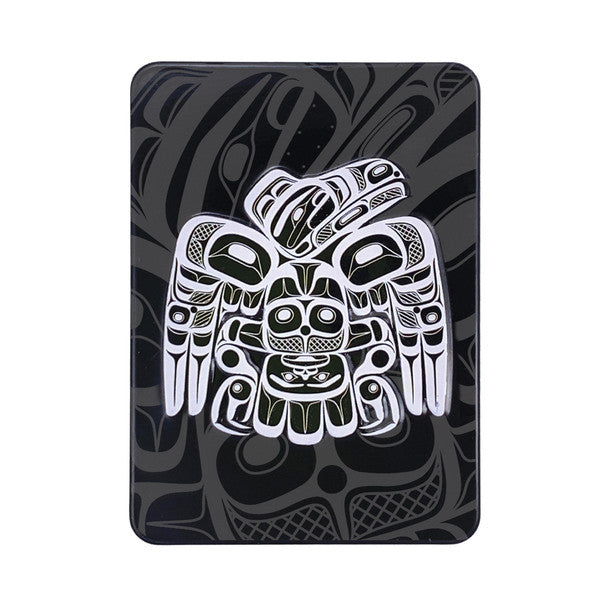 Native Northwest Raven Embossed Metal Magnet