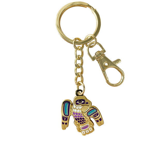 Native Northwest Eagle Flight Enamel Keychain