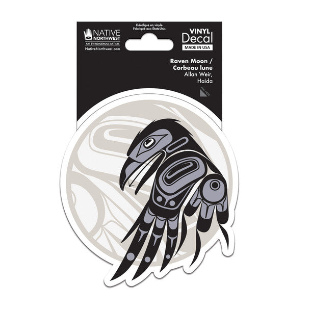 Native Northwest Raven Moon Decal
