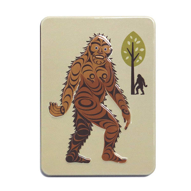 Native Northwest Sasquatch Embossed Metal Magnet