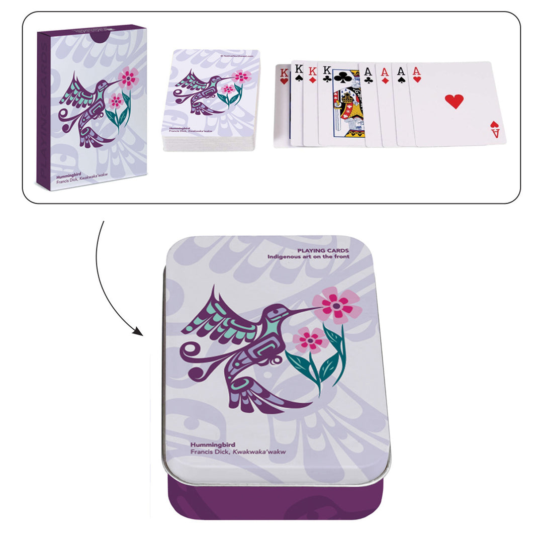 Native Northwest Hummingbird Playing Cards