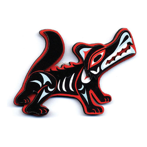 Native Northwest 3D Wolf Magnet