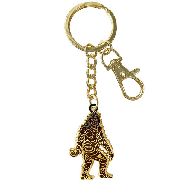 Native Northwest Sasquatch Enamel Keychain