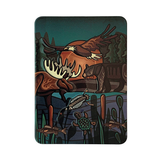 Native Northwest All My Relations (Indinawemaaganidag) Embossed Metal Magnet