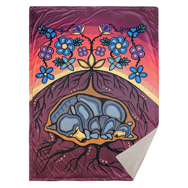 Native Northwest Premium Fleece Blanket - Sleeping Bears