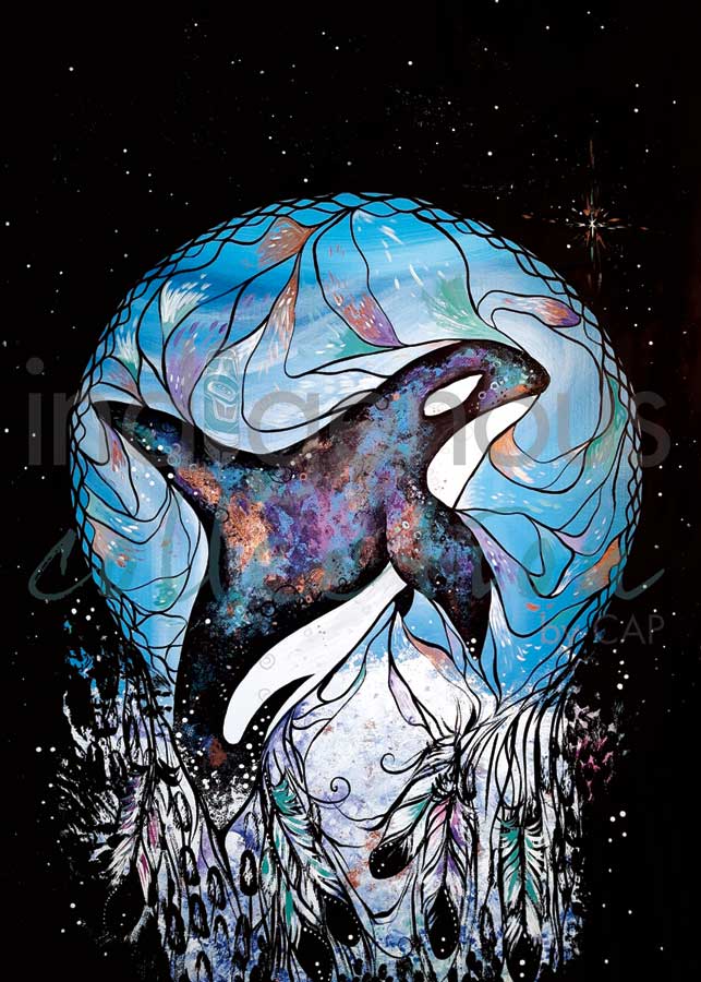 CAP Orca Dreamcatcher Small Art Plaque