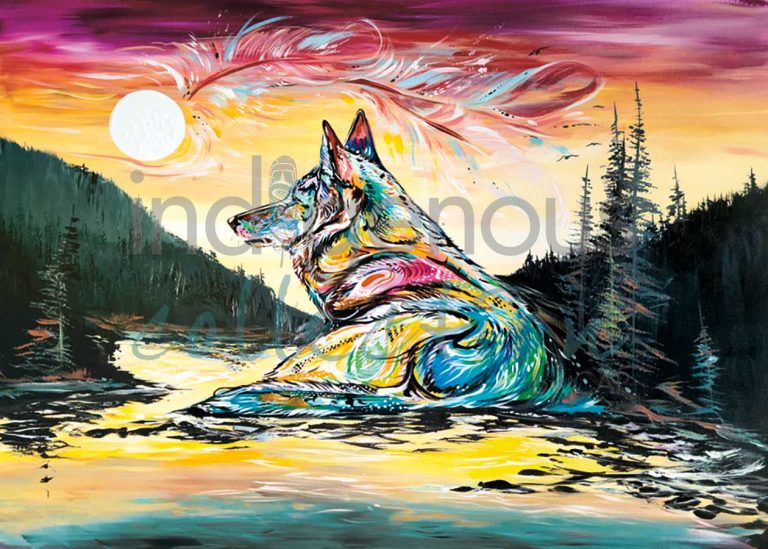 CAP Lone Wolf Art Plaque