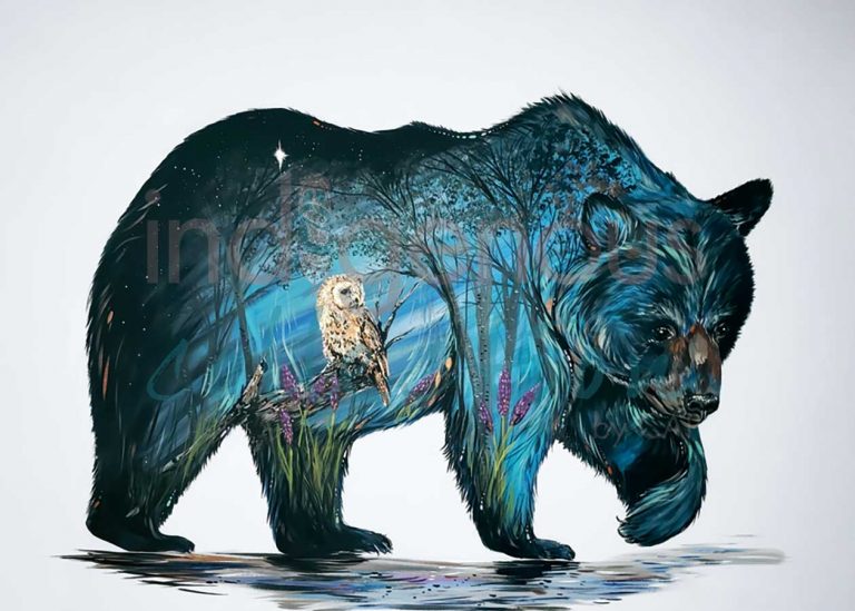 CAP Wise Bear Art Plaque
