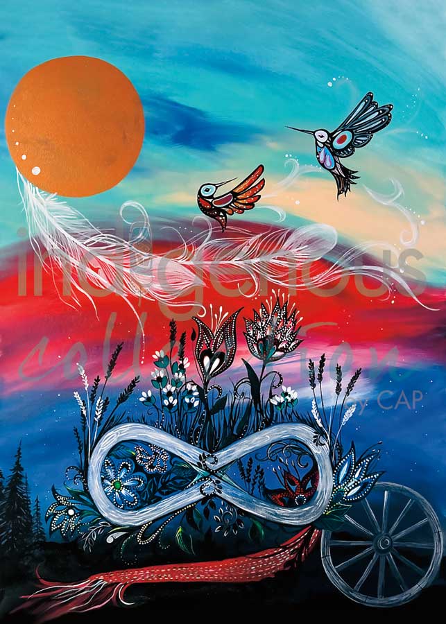CAP Métis Pride Small Art Plaque