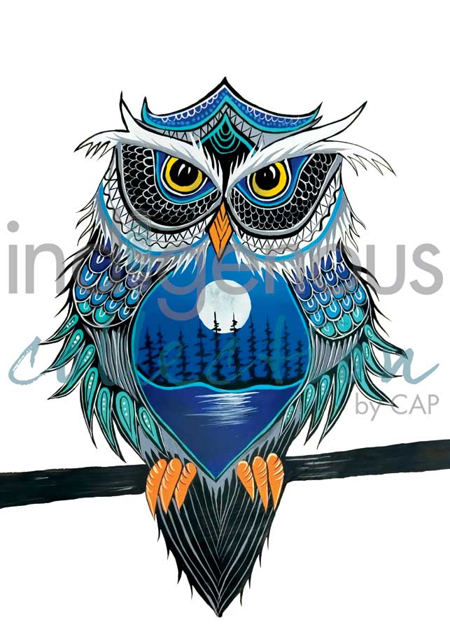 CAP Night Watcher Framed Art Print