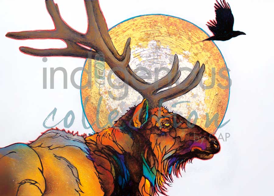 CAP Red Elk Small Art Plaque