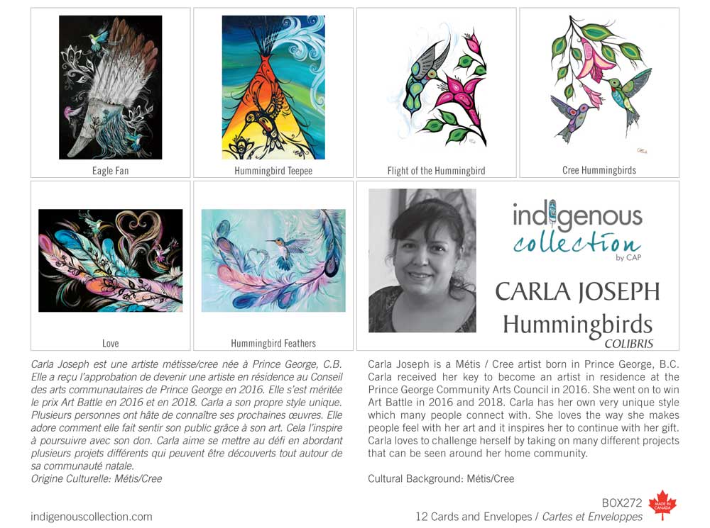 CAP Hummingbirds Carla Joseph Boxed Cards