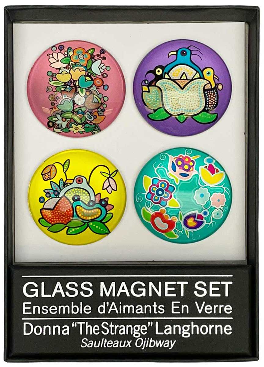 CAP Donna "The Strange" Langhorne Glass Magnet Set