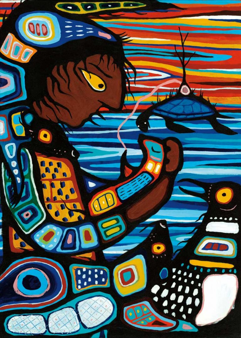 CAP Waynaboozhoo and the Great Flood Art Card
