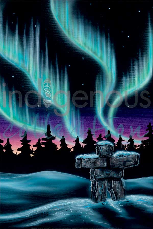 CAP Sky Dance - Inukshuk Art Plaque