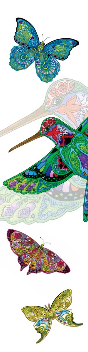 CAP Bookmark Hummingbird