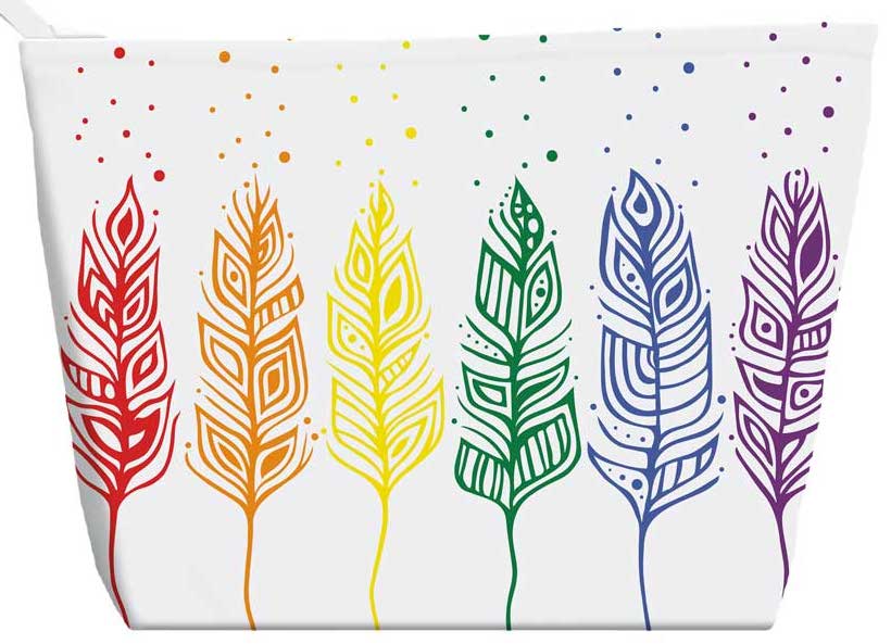 CAP Pride Feathers Coin Purse