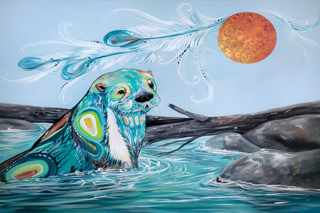 CAP River Otter Art Plaque