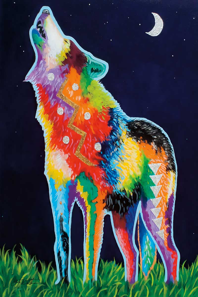 CAP Howling at the Moon Art Plaque