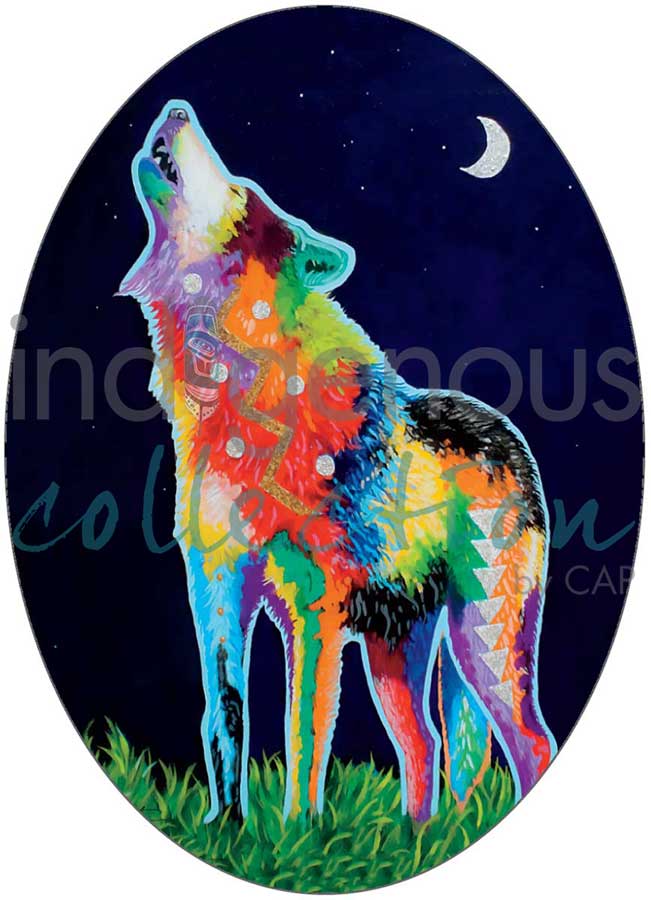 CAP Howling at the Moon Sticker