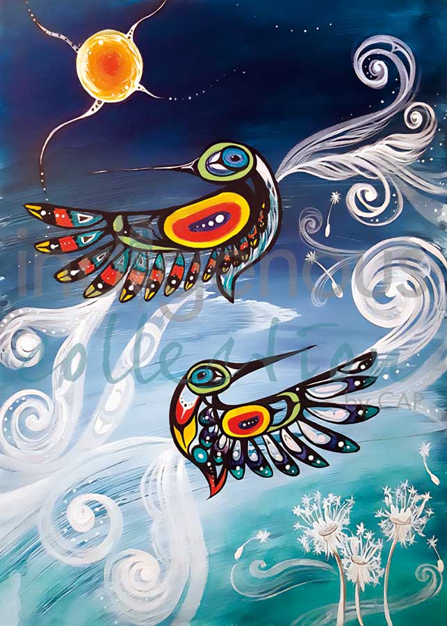 CAP Whispy Birds Art Card