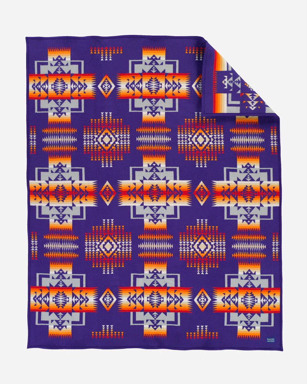 Pendleton Chief Joseph Jacquard Robe Blanket- Purple