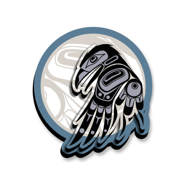 Native Northwest 3D Raven Moon Magnet
